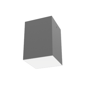 Светодиодный светильник VARTON DL-Box накладной 15 Вт 3000 К 120x120x170 мм RAL7045 серый муар с рассеивателем опал DALI